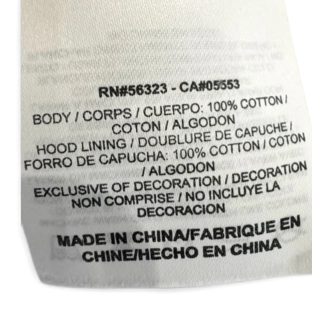 💕NIKE The Athletic Dept. 100% Cotton Long Sleeve Hoodie • White • Size XS - Picture 8 of 8